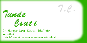 tunde csuti business card